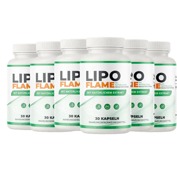 6-bottle package of LipoFlame